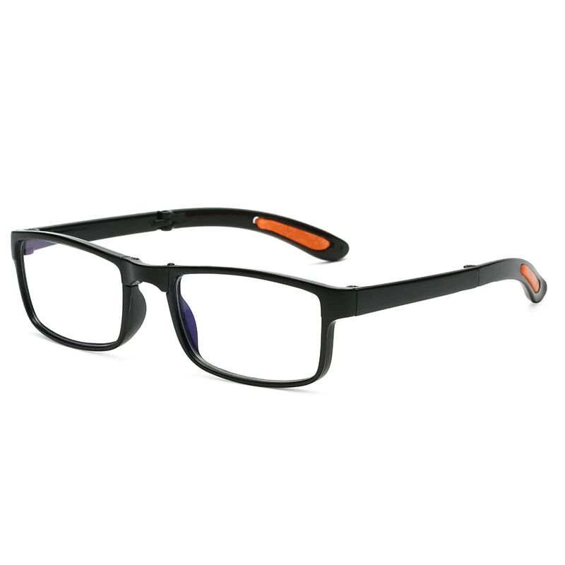 (image for) Classic Portable Folding Reading Glasses Ultralight Eyewear Anti-blue Light Presbyopia Glasses for Men Women Far Sight Glasses with Box Diopter +1.0 To +3.50