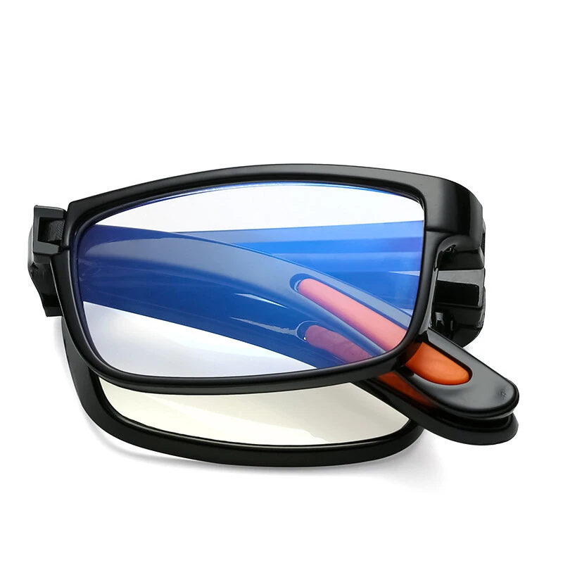 (image for) Classic Portable Folding Reading Glasses Ultralight Eyewear Anti-blue Light Presbyopia Glasses for Men Women Far Sight Glasses with Box Diopter +1.0 To +3.50