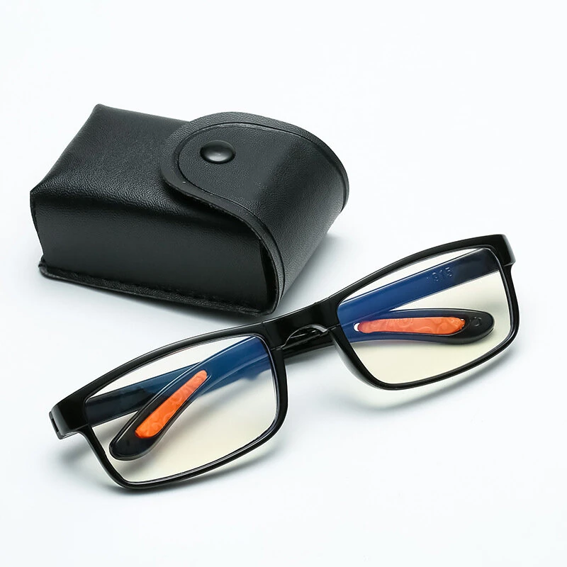 (image for) Classic Portable Folding Reading Glasses Ultralight Eyewear Anti-blue Light Presbyopia Glasses for Men Women Far Sight Glasses with Box Diopter +1.0 To +3.50